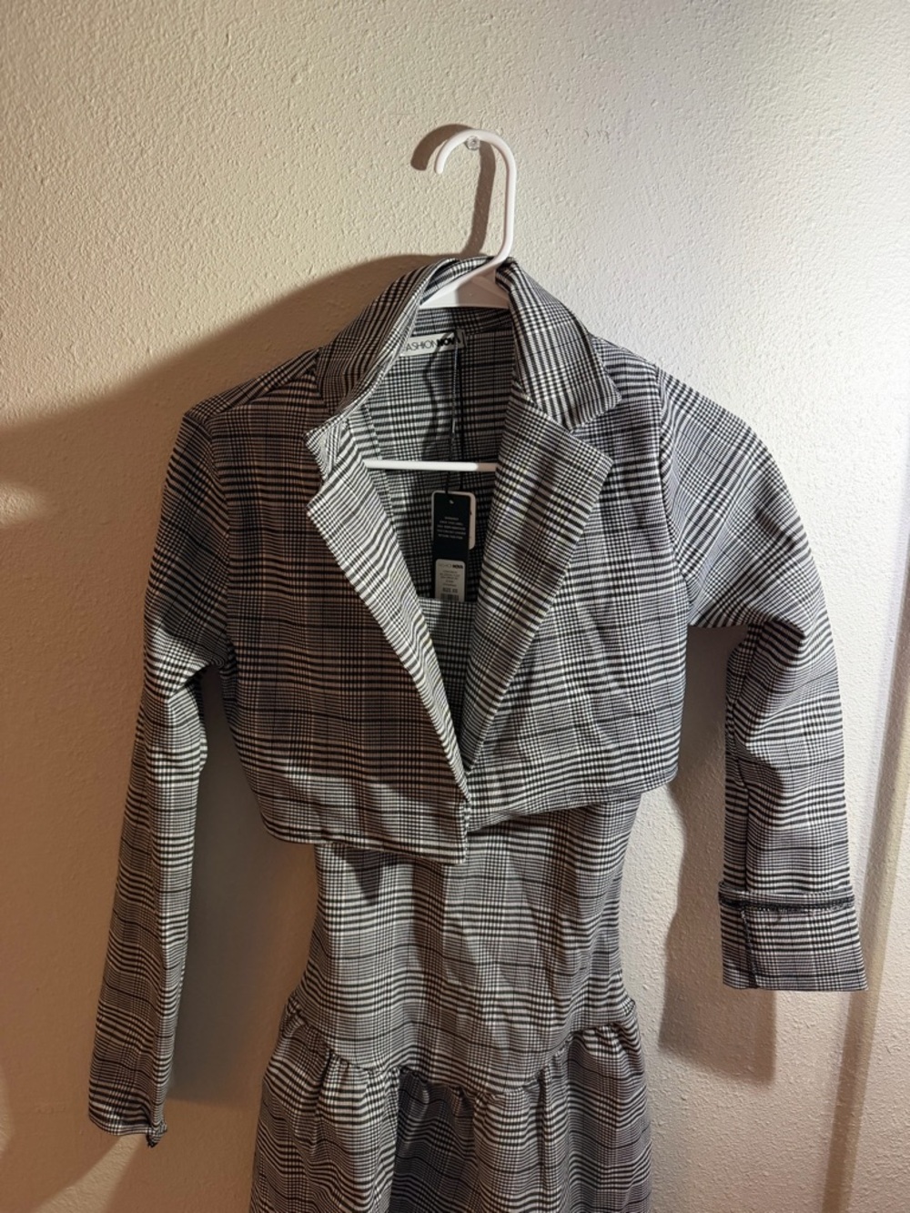 Fashion Nova Corporate Millennial Plaid Mini Dress Set - Picture 3 of 5